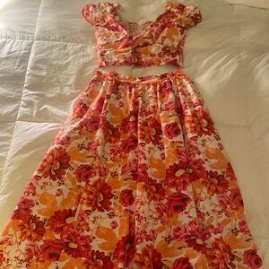 Floral two piece set